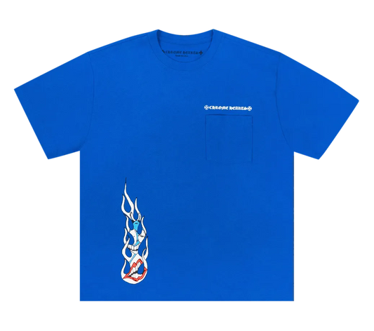 CHROME HEARTS MATTY BOY 'SPACE' BLUE TEE