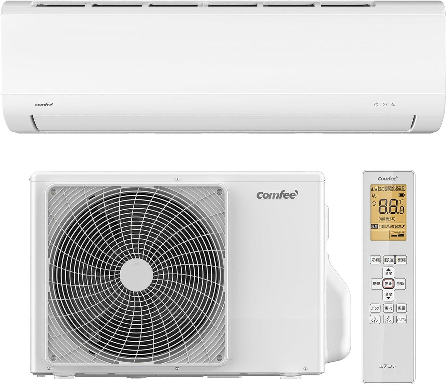 【Standard Installation Fee Included】COMFEE' Air Conditioner 6-Tatami 2.2kW Large Airflow Comfortable Cooling/Heating Silent Dehumidification Internal Cleaning Room Air Conditioner with Up/Down Louvers