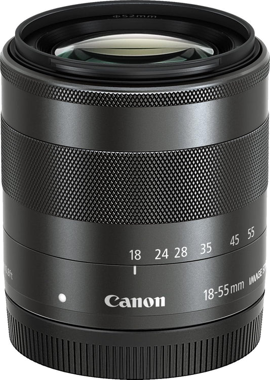 Canon EF-M 18-55mm f3.5-5.6 IS STM Standard Zoom Lens, Compatible with Mirrorless Interchangeable-lens Camera