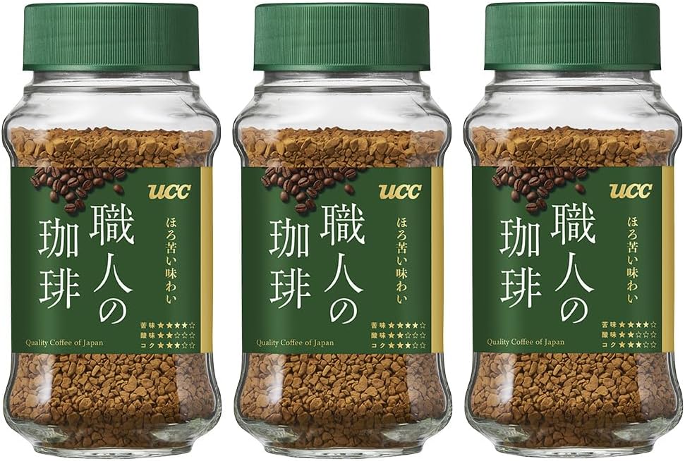 Artisan Coffee Bottle, Bitter Flavor, 6.7 oz (198 g) (2.3 oz (66 g) x 3 Packs) (Instant Coffee)