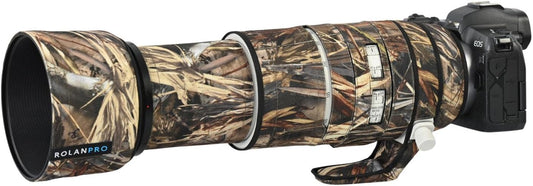 ROLANPRO Camouflage Lens Cover for Canon RF100-500mm F4.5-7.1 L IS USM Triple Layer Waterproof Telephoto Lens Camouflage Cover Color: Light Green Camo