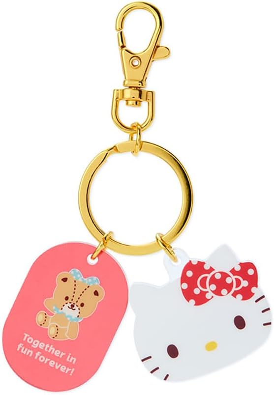 Sanrio 907821 Face-Shaped Keychain, Hello Kitty