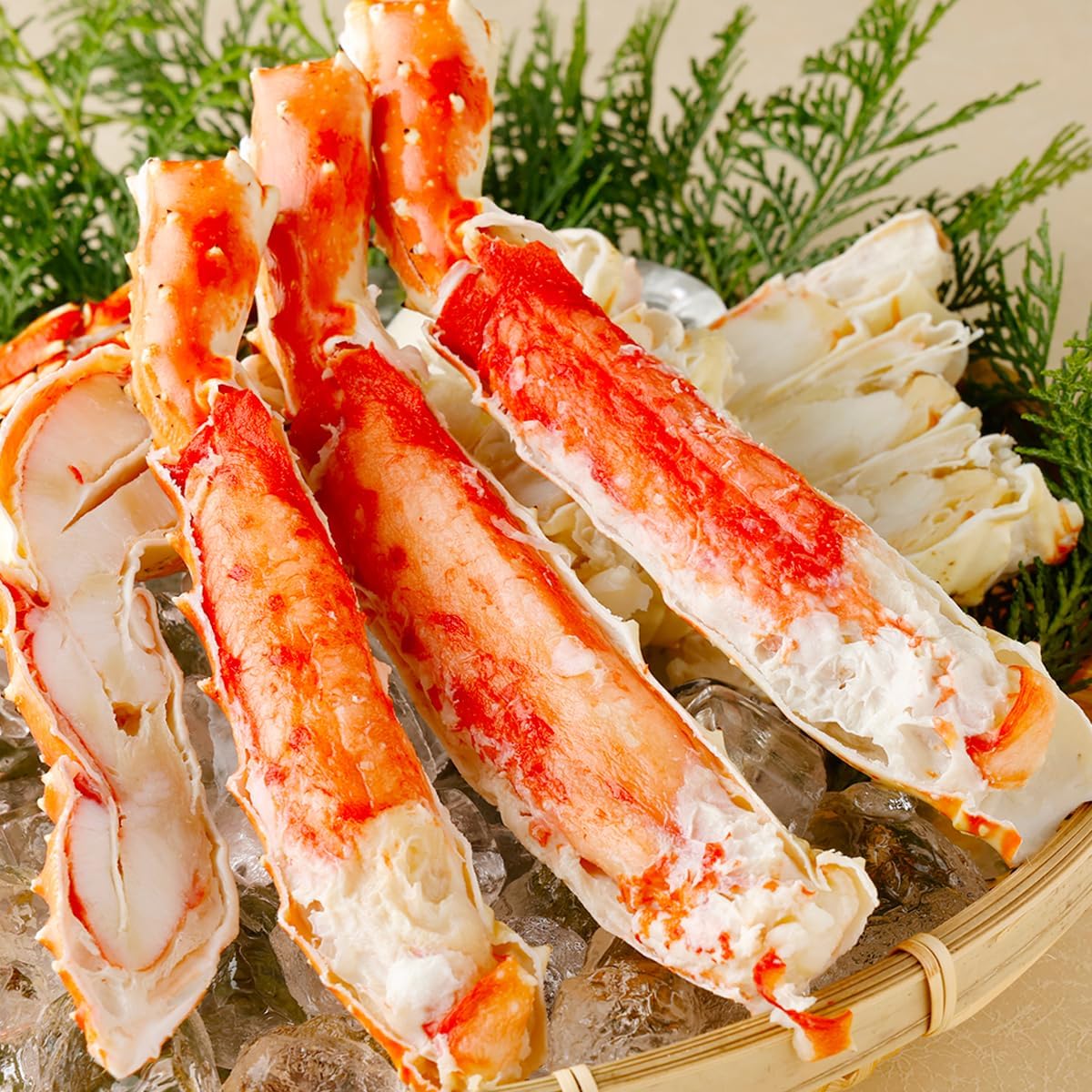 Boiled Crab, Half Portion, 2.2 lbs (1 kg), King Crab, Cod Crab, Half-breed, Shell Set