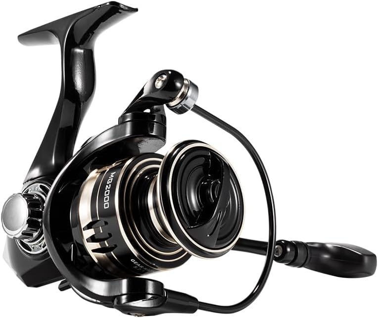ROOBLINOS MG 2000-7000 Professional Spinning Fishing Reel Lightweight Black Metal Body Smooth Drag System Freshwater Reservoir Carp Fishing