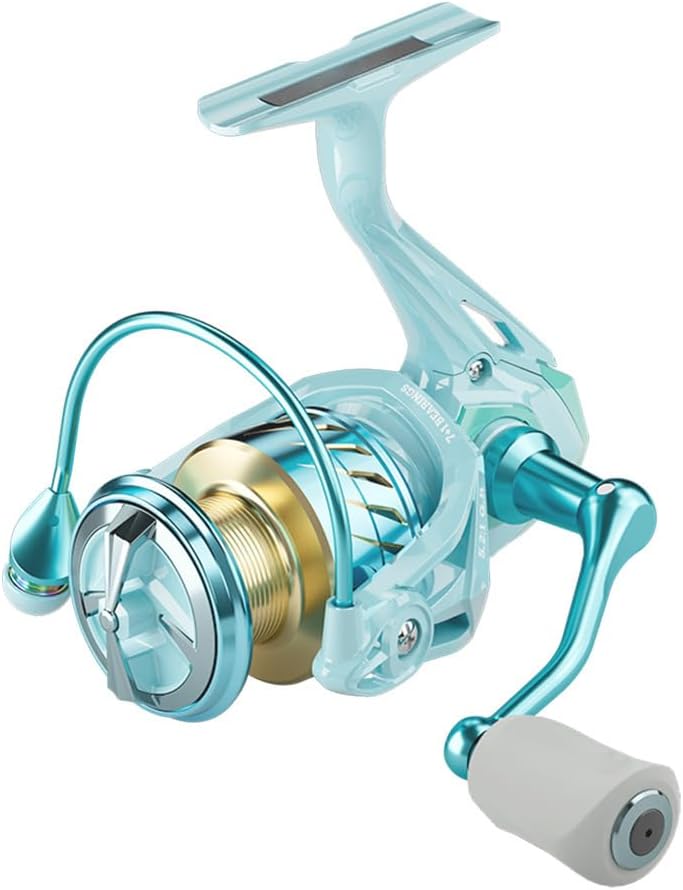 Spinning Reel, 3000, Trout Reel, Shore Riging, Gear Ratio, 5.2:1, Maximum Drag Force: 17.7 lbs (8 kg), Left and Right Interchangeable Handle, Root Fishing, Trout, Sea Bass, Fishing, Fishing, Flounder,