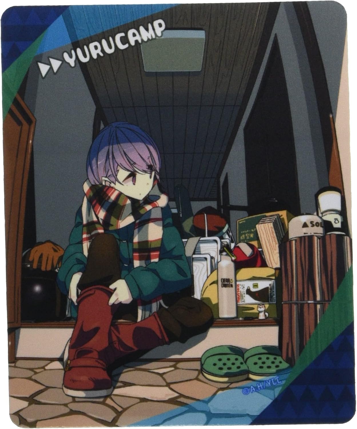 License Agent Yurucamp Rubber Mouse Pad Ver.2 Design 01 (Shima Rin /A)