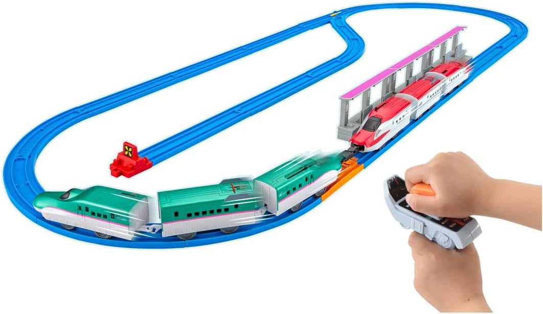 Takara Tomy Plarail You Drive It! Connect! Grip Controller E5 Shinkansen & E6 Shinkansen Set, Train Toy, For Ages 3 and Up
