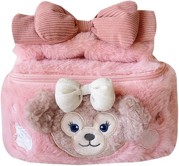 Sherri May Cookie Ann Stella Duffy Character, Cute, Makeup Pouch, Convenient Travel Goods, Large Capacity, Fashionable, Popular, Small Items, Storage, Travel Pouch, Women's, Fluffy