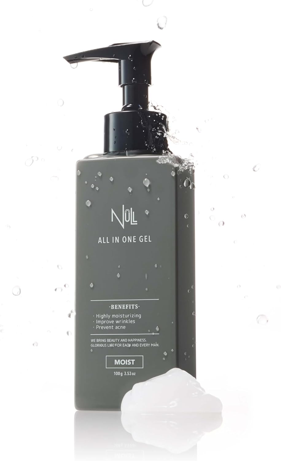 NULL Medicated All-in-One Gel, Moist Type, Single Item, Moisturizing Gel, Men's, All-in-One Lotion, Skin Care, Milky Lotion, Beauty Essence, Moisturizing, Quasi-Drug, 3.5 oz (100 g)