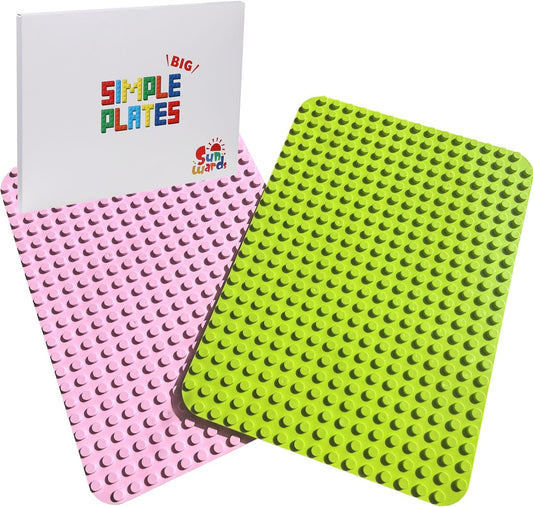 [Foundation Board Set] Set of 2 Large Sizes, 3 Medium Sizes, Sunwards Block Foundation Board Set of 3, Play with Duplo and Anpanman Blocks, Toys, Basics Plates, Base Plates, Anpanman Blocks, Block
