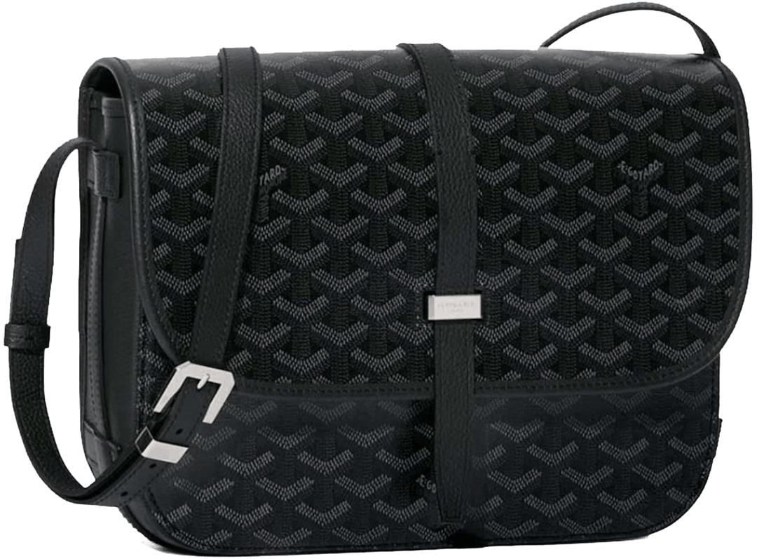 GOYARD 'JET BLACK' BELVEDERE MM BAG