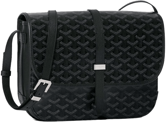 GOYARD 'JET BLACK' BELVEDERE MM BAG