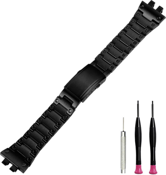 Popular Watch Band Set, Compatible with G-SHOCK, Compatible with GMW-B5000, Custom Metal Band, Metal Custom, Men's Watch Remodeling Replacement Accessory Set, Unisex, Watch with Tools
