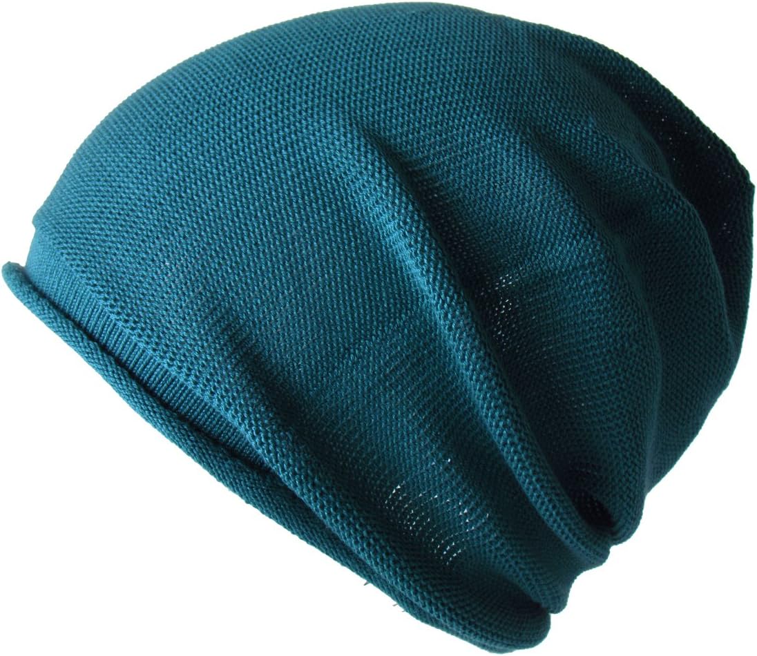 EdgeCity Men's Knit Cap in Cotton/Acrylic, Made in Japan