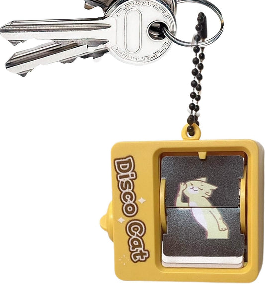 Anime Game Keychain, Anime Game Machine, Page Turning Machine - Animated Turning Toy, Page Turning Animation Toy Colorful Pattern for Kids