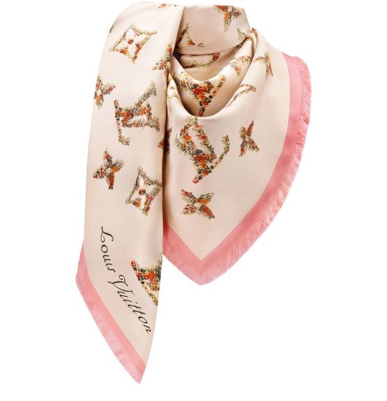 LOUIS VUITTON ショール･モノグラムフラワー - Image 1