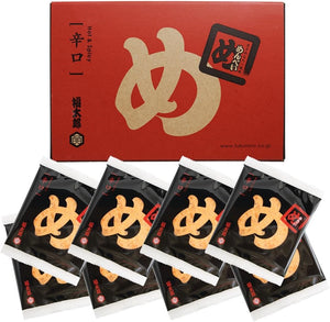 Yamaguchi Oilya Fuktaro Menbei, Hakata Souvenir, Menbei (Spicy Mentai Flavor), 8 Bags (16 Sheets), Includes Exclusive Paper Bag