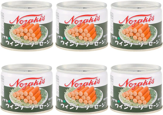 Canned Hot Dogs 6-Pack Canned Hot Dogs Commercial Use Bulk Buy Meat 105g Hot Dogs Sausage Storage Reserve Convenient