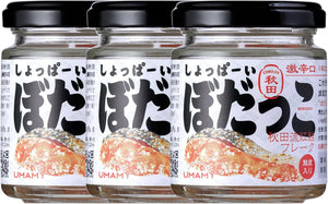 Trending UMAMY Akita Shoppai Bodakko 30g×3 Set Akita Salmon Flake Rice Companion Salty Dish Salmon Flakes Father Birthday Present Female Present Popular Popular Product Heatstroke Countermeasures New