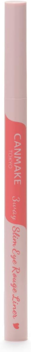 Canmake 3-way Slim Aire Rouge Liner 01 Pure Red Double Line Double Line Eyepamper Teardrop Bag Eye Plumper (x1)
