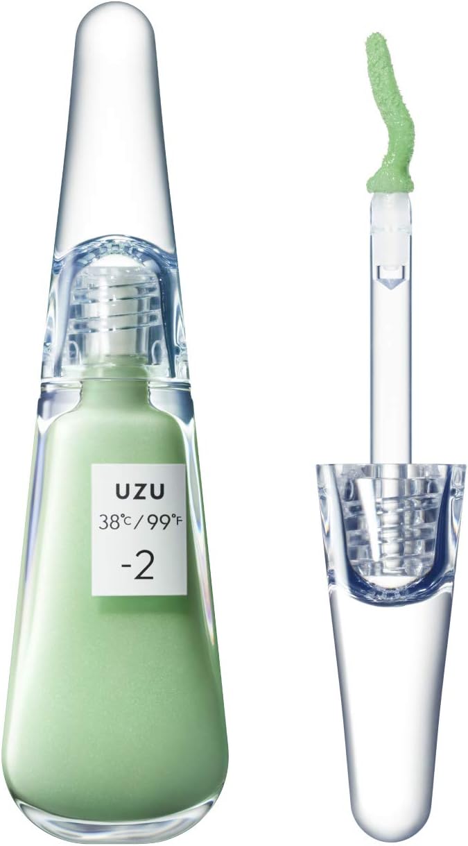UZU BY FLOWFUSHI 38°C / 99°F Lip Treatment [-2 Sheer Green] Lip Care, Skin Beautifungus, Moisturizing, Fragrance-free, Hypoallergenic