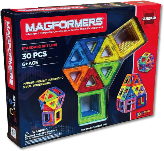 マグフォーマー 30ピース スタンダードセット MAGFORMERS マグネットブロック 創造力を育てる知育玩具 【30ピース】 [並行輸入品]
