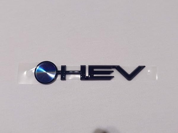 Genuine Toyota 80 Series Harrier Hybrid Back Door HEV Emblem Black Fluid Hybrid Generic Compatible Domestic Genuine Parts