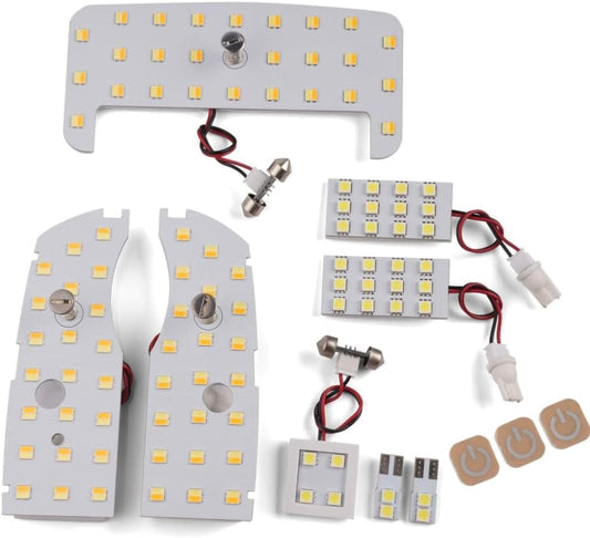 Toyota Prius 30 Series LED Room Lamp, Touch Type, 3 Color Switching, 8-Piece Set, 102 Rounds