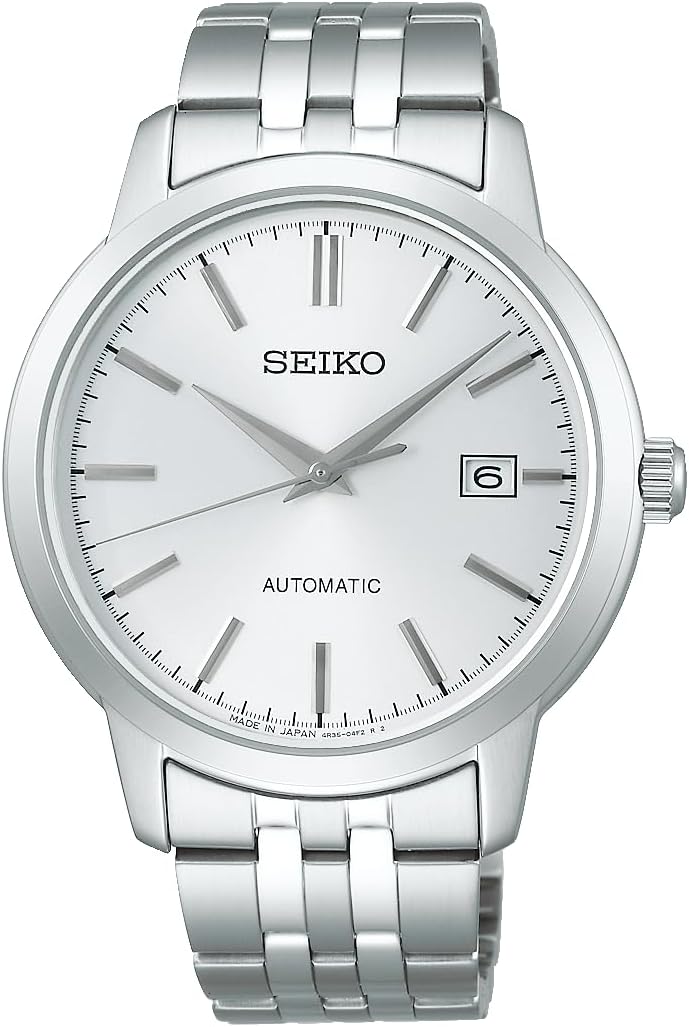 Seiko Selection S-Series INTERNATIONAL LINE Men's Mechanical, Case Band: Silver / Dial: White, Bracelet Type