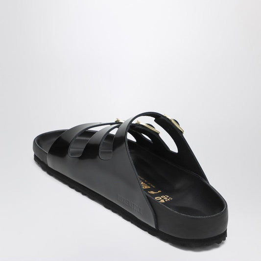 Birkenstock Slide Florida Dbuckle Exquisite Lucida Nera - Image 1
