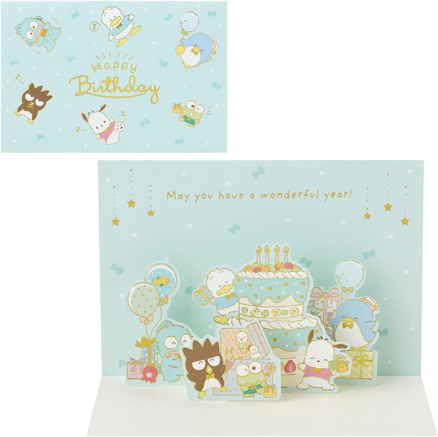 Sanrio Greeting Card Message Card Birthday Celebration Happy Gang V Everyone's Party BD264-5 614556