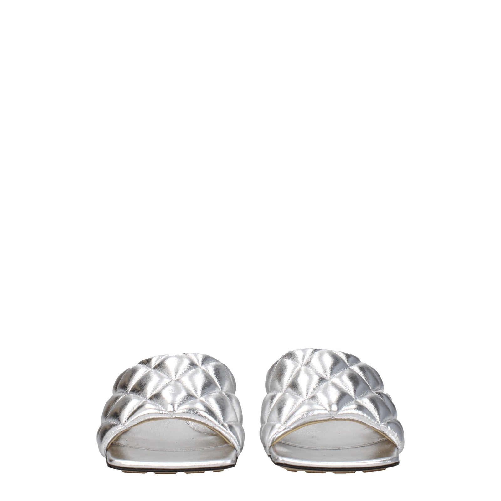 Bottega Veneta ボッテガベネタサンダルレザーシルバー - Image 1