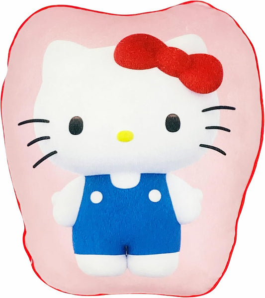 MORIPiLO Sanrio Characters Hello Kitty (Die-Cut Cushion) Skin-Friendly Micro Fabric Plush Toy Nap Pillow 11.8 x 15.7 x 3.9 inches (30 x 40 x 10 cm) Pink Pillow by Morishita