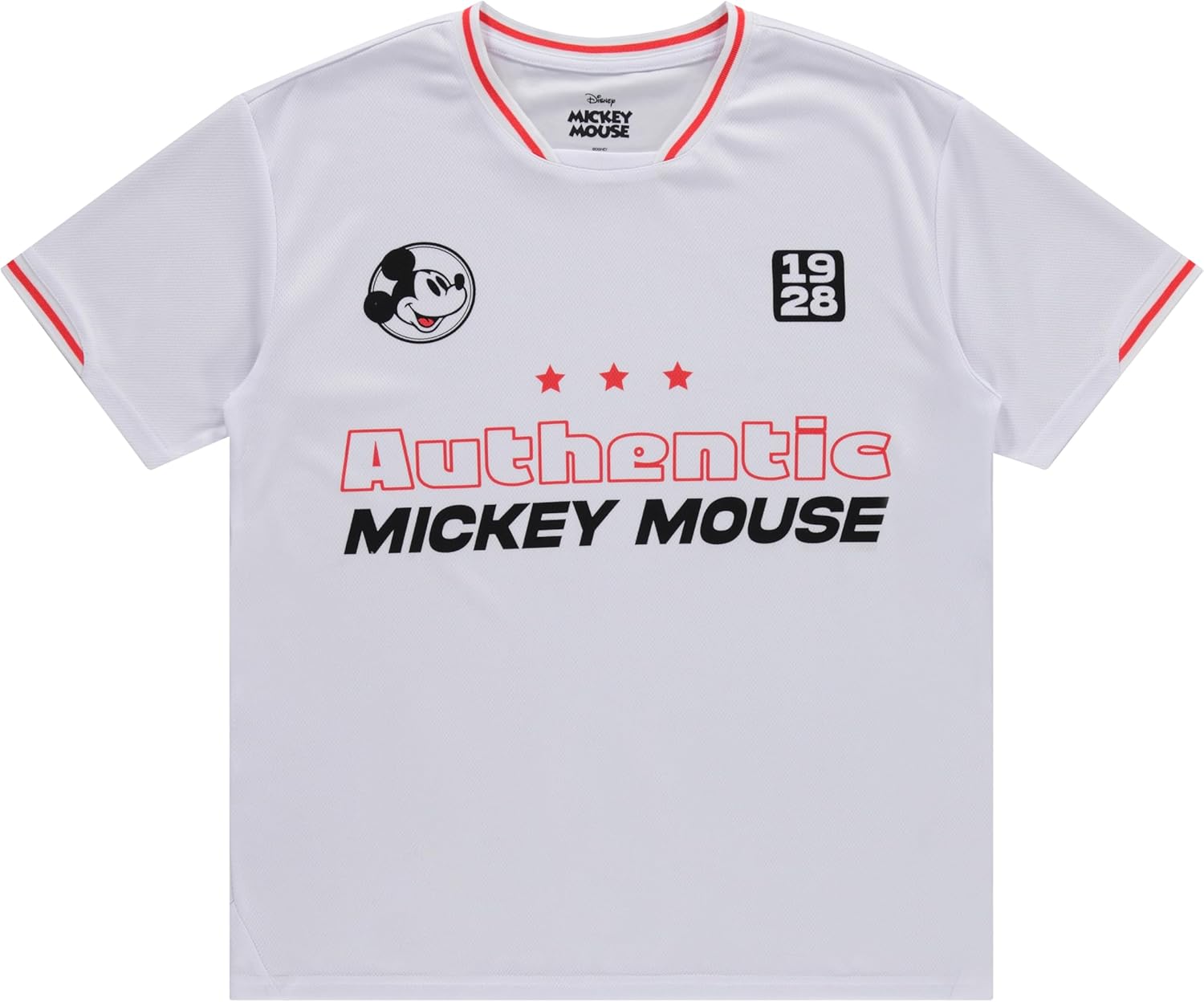 Disney Camiseta de fútbol de Mickey Mouse para mujer, diseño de Mickey y Minnie Mouse