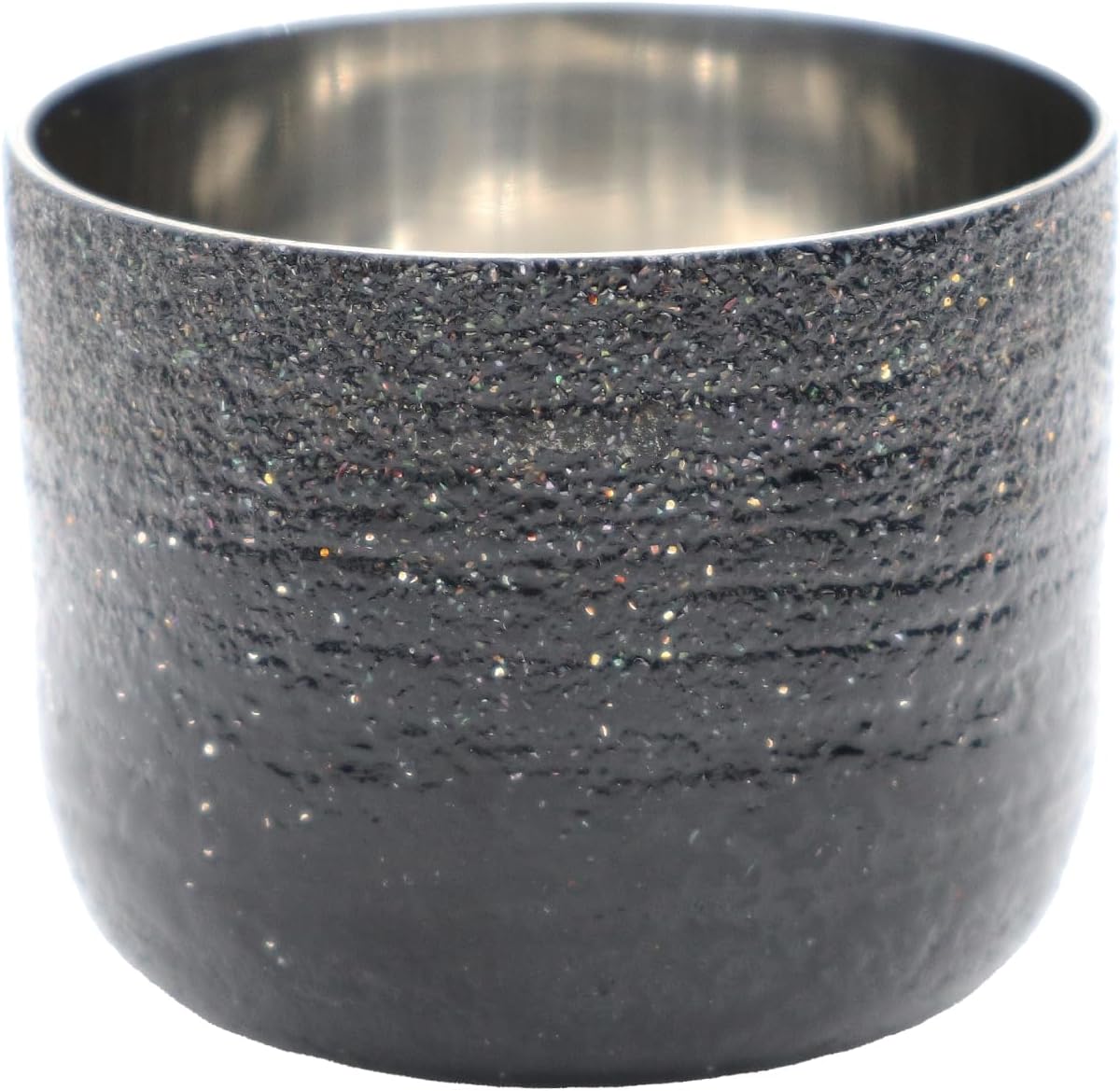 Kasyou Studio Lacquer Bunguimi Galaxy Silver Boar Mouth Glass (Kagazao, Comes in a Cosmetic Box, Made in Japan, Premium, Traditional Crafts, Ishikawa)