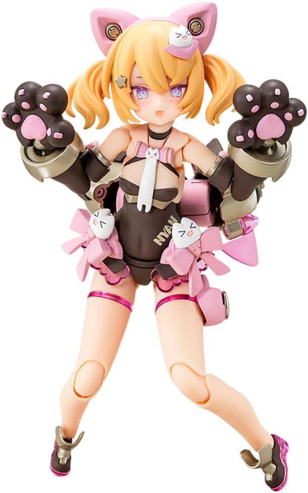 Kotobukiya Megami Device PUNI☆MOFU Black Mao Total Height Approx. 5.3 inches (135 mm), 1/1 Scale Plastic Model