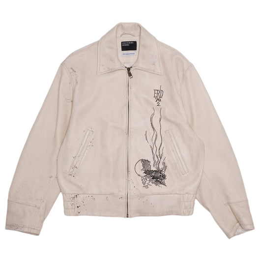 ENFANTS RICHES DÉPRIMÉS 'ARCANE 17' ZIP-UP LEATHER JACKET