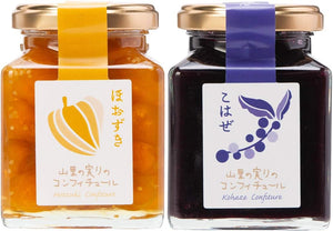 Confetti Set [Hozuki, Koaze, 7.1 oz (200 g) Each 1], Akita Prefecture Jam Set, Akita Souvenir, Kamikoani Tourism Product