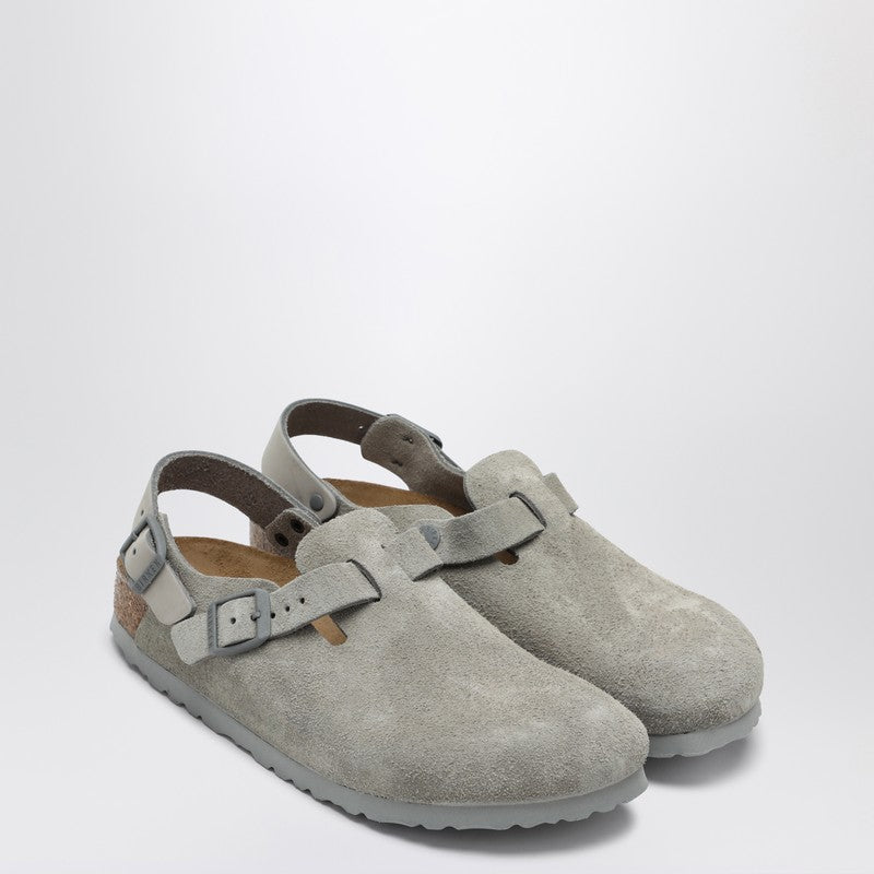 Birkenstock Stone Grey Suede Tokyo Slipper - Image 1