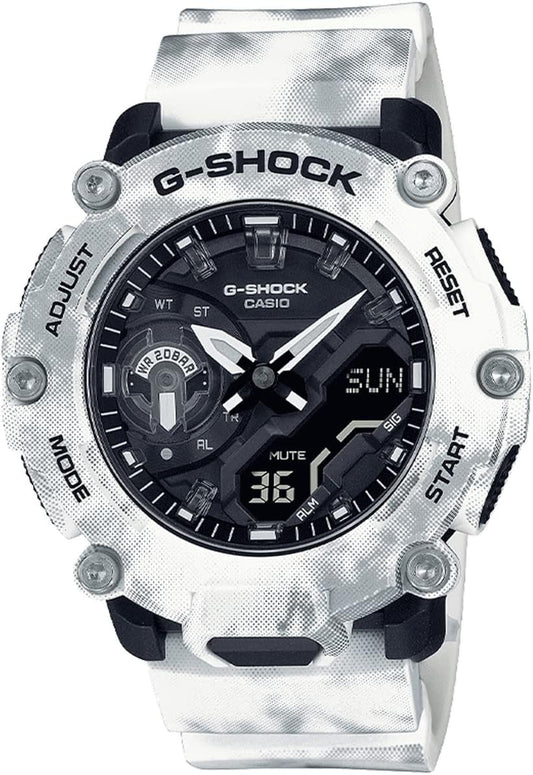G-Shock GA2200GC-7A Grunge Snow Camo Watch, Black/White, multicolor (black / white)