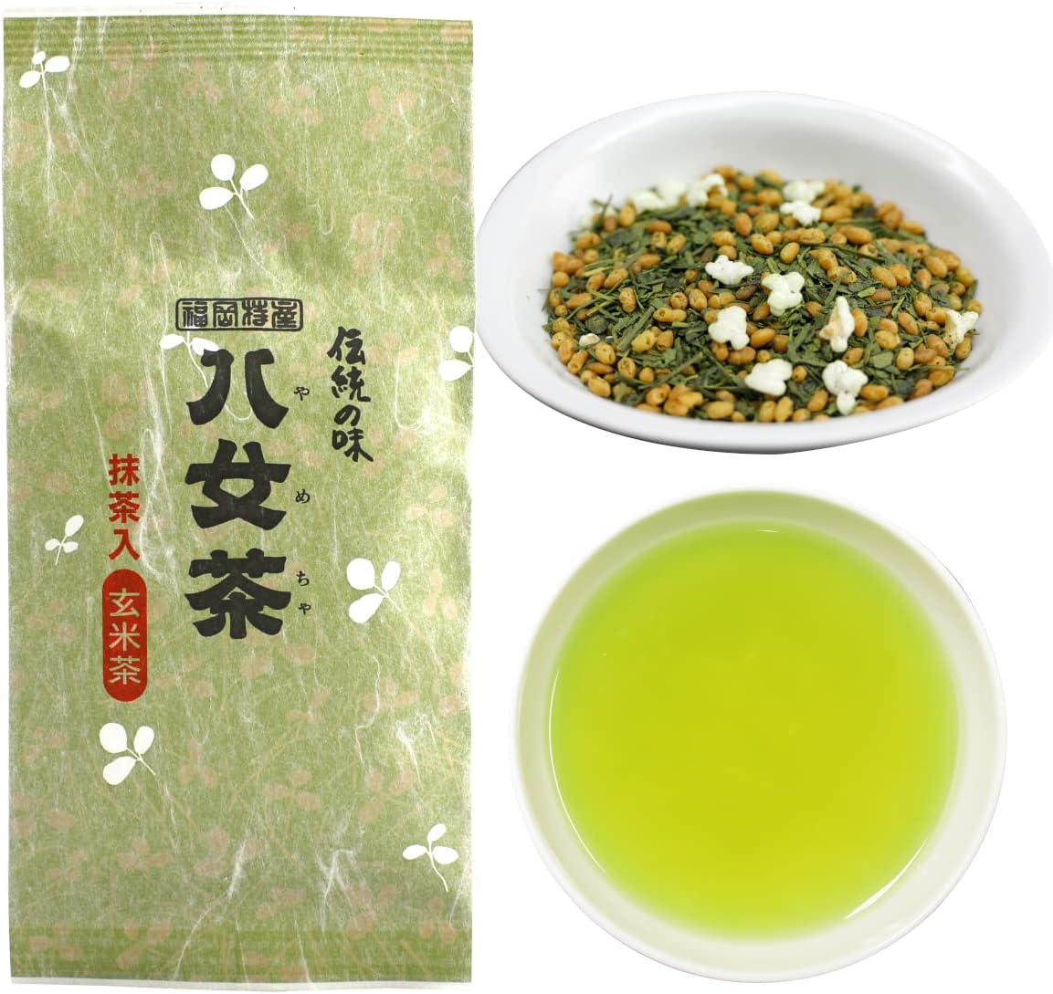 Genmaicha with Matcha, Tea Leaves, YaMETea, 3.5 oz (100 g), Bagged Tea, Iwasakien Tea, Kyushu, Fukuoka, 100% Brown Rice, Matcha, Genmaicha with Matcha