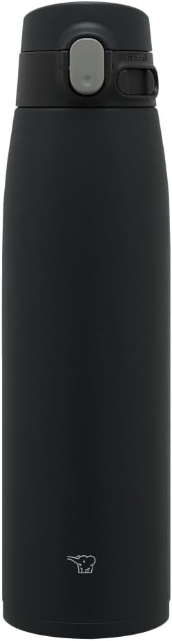 Zojirushi SM-VS95-BA Water Bottle, Seamless Straw, Large Capacity 32.4 fl oz (950 ml), One-Touch Stainless Steel Mug, Black, Integrated Lid and Gasket, Easy to Clean, Only 3 Parts to Wash