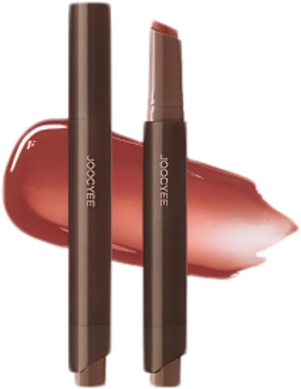 Joocyee Lip, Mirrored Finish, Water-Light: Lip Gloss, Long Lasting, Won't Fall Off, Lasts 8 Hours, Atmosphere, Energetic, Blood Tone, Transparent, For Beginners (568#)