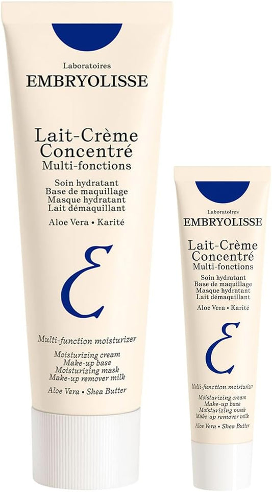 Embryolisse Moisture Cream, Extra Volume Set, 2.5 fl oz (75 ml) + 0.5 fl oz (15 ml), Moisturizing, Makeup Base, Prevents Drying, Shiny Skin, Skin Care