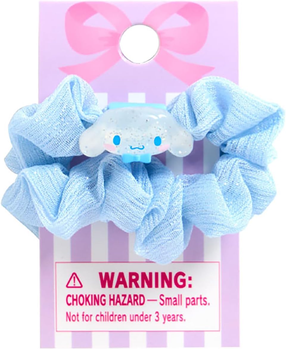 Sanrio 176796 Slim Scrunchie, Cinnamorol, Hair Clip, Hair Accessory, Approx. Width 2.8 x Depth 2.8 x Height 0.6 inches (7 x 7 x 1.5 cm), Polyester