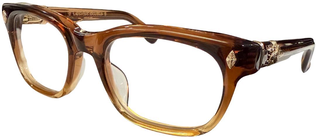 CHROME HEARTS 'DOOABLE' BROWN HOMBRE GLASSES