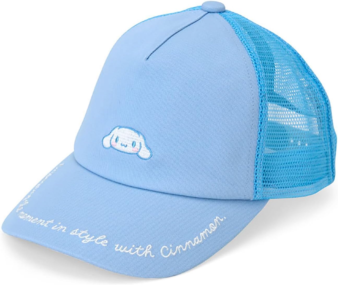Sanrio 466018 Kids' Mesh Cap, Cinnamorol, Hat, For Kids, Body: 100% Cotton, Mesh Portion: 100% Polyester, UV Protection, Sun Protection