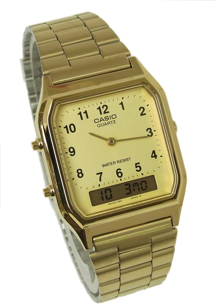 Casio Standard Cheap Casio Watch, Watch, Men's, Women's, Analog, Digital, Ana-Digi, Metal, Gold, AQ-230GA-9B [Parallel Import], Bracelet Type