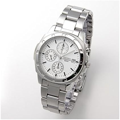 SEIKO SND187P Chronograph Wristwatch Silver Fashion Wristwatch Men's (Men) [Parallel Import]