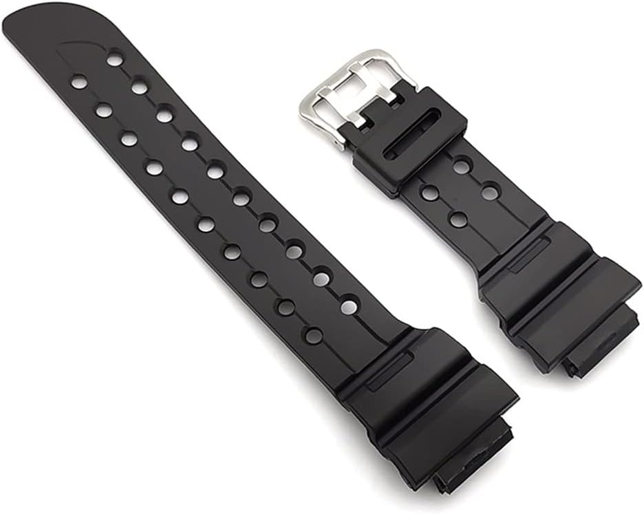 Replacement Silicone Watch Strap Compatible G-shock. Frogman GWF-D1000 Band Sport Waterproof Bracelet Accessory Metal Buckle (Band Color: Black), Silicone Metal, moonstone agate, no jewels moonstone